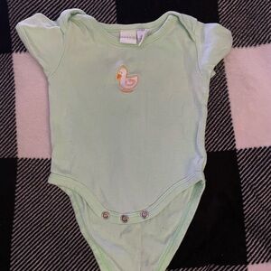Circo Light Green Duck Bodysuit 100% cotton